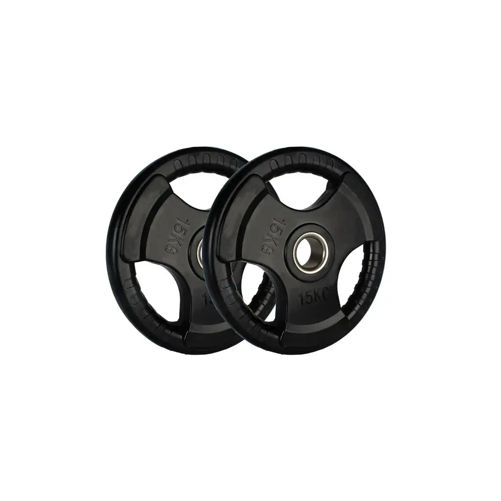 RUBBER GRIP WEIGHT PLATE WITH RING (15KG)