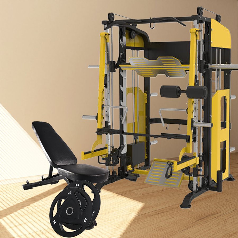 Active All-In-One Ultra Max Trainer & Smith Machine Multi-Gym Bundle