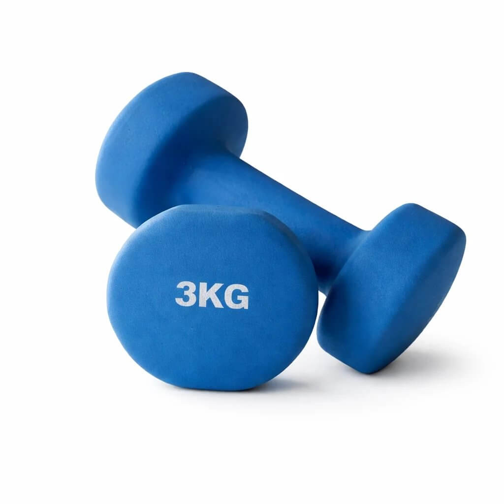 3KG VINYL / NEOPRENE DIPPED DUMBBELL - SINGLE
