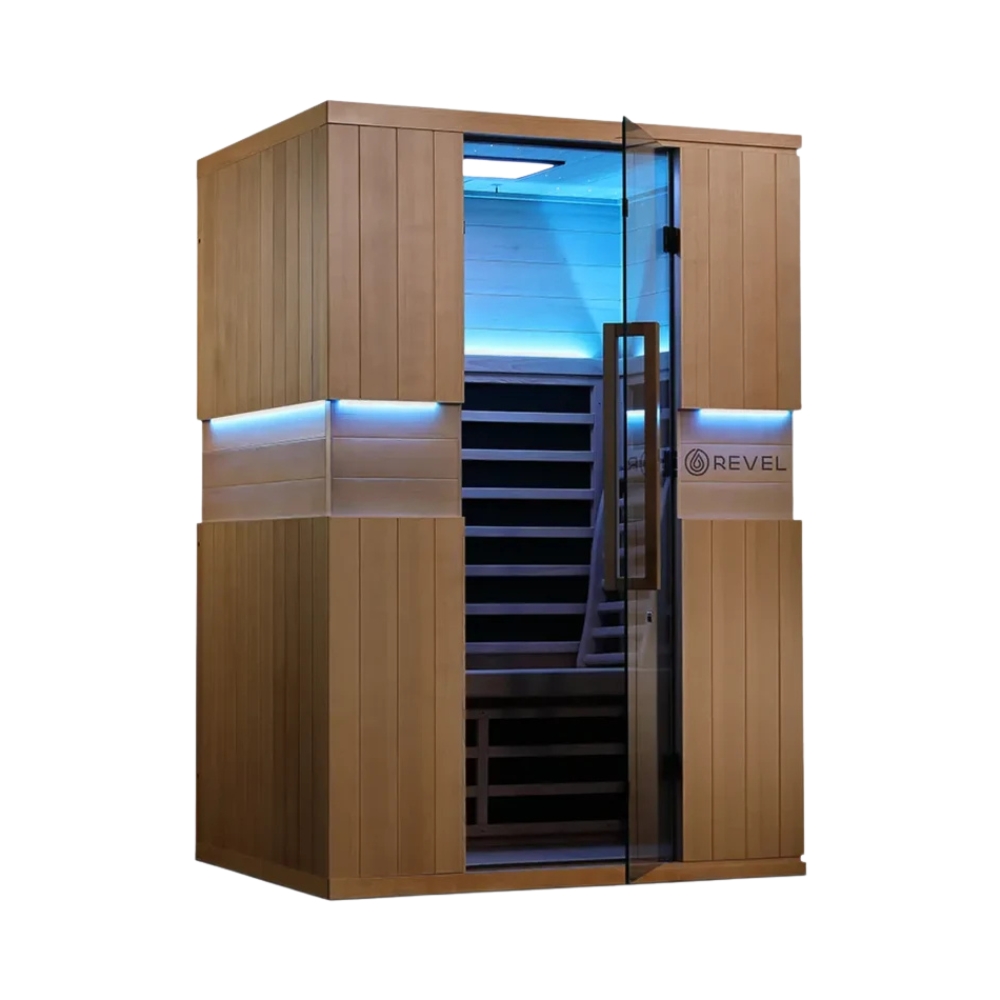 Revel Aura 2 Person Full Spectrum Infrared Sauna - Image 5