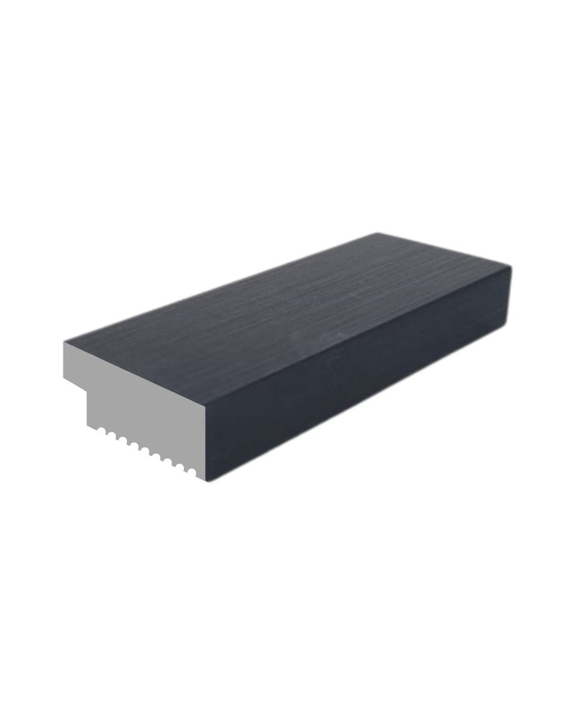 Wall Panel End 40X16X2700mm Black (163mm)